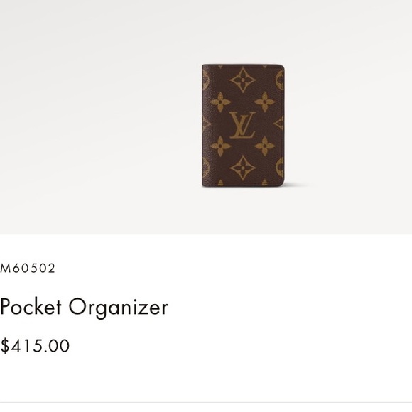 REAL LOUIS VUITTON POCKET ORGANIZER - Picture 6 of 6